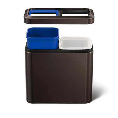 20L Dual Compartment Slim Open Can