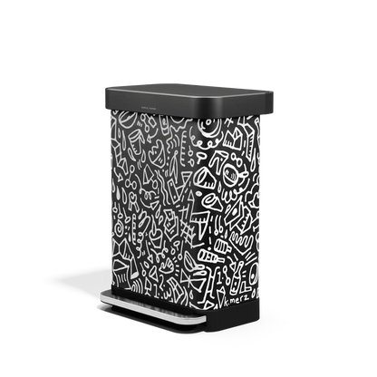 55L Rectangular Step Can with Liner Pocket