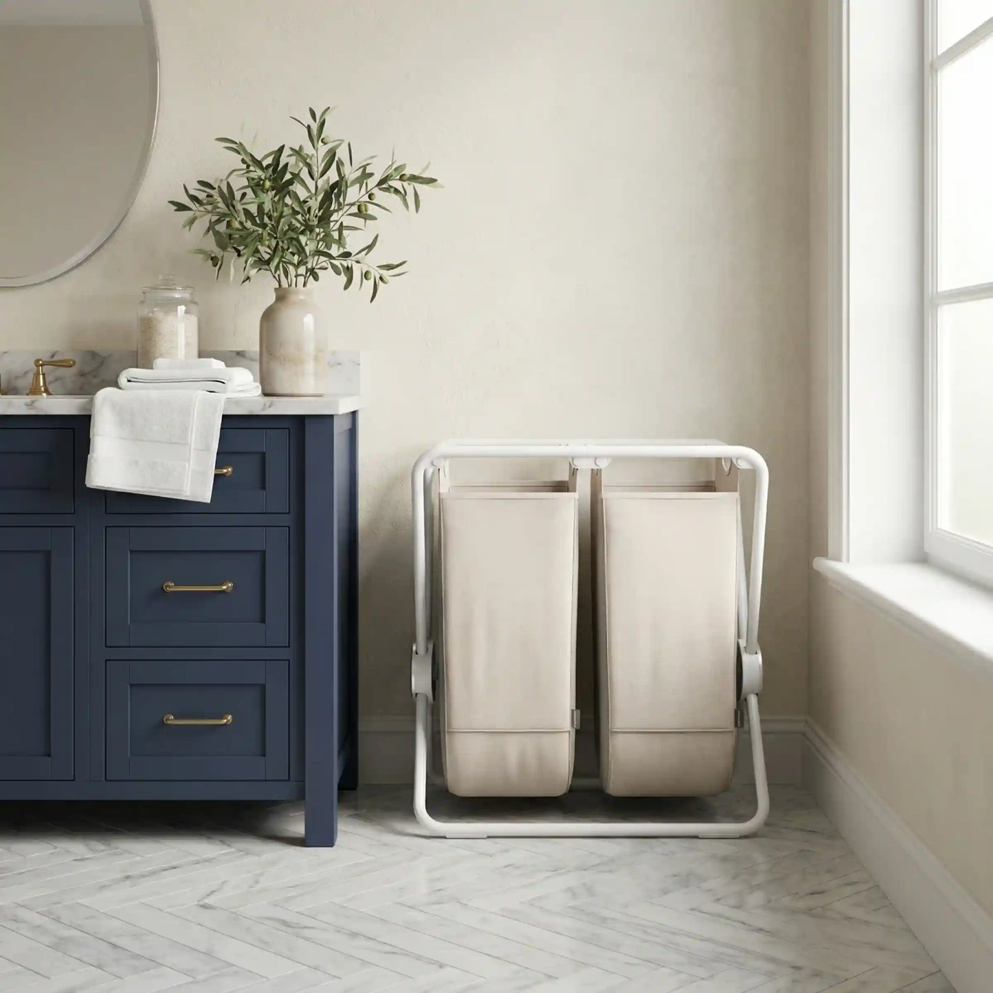 Double X-Frame Hamper