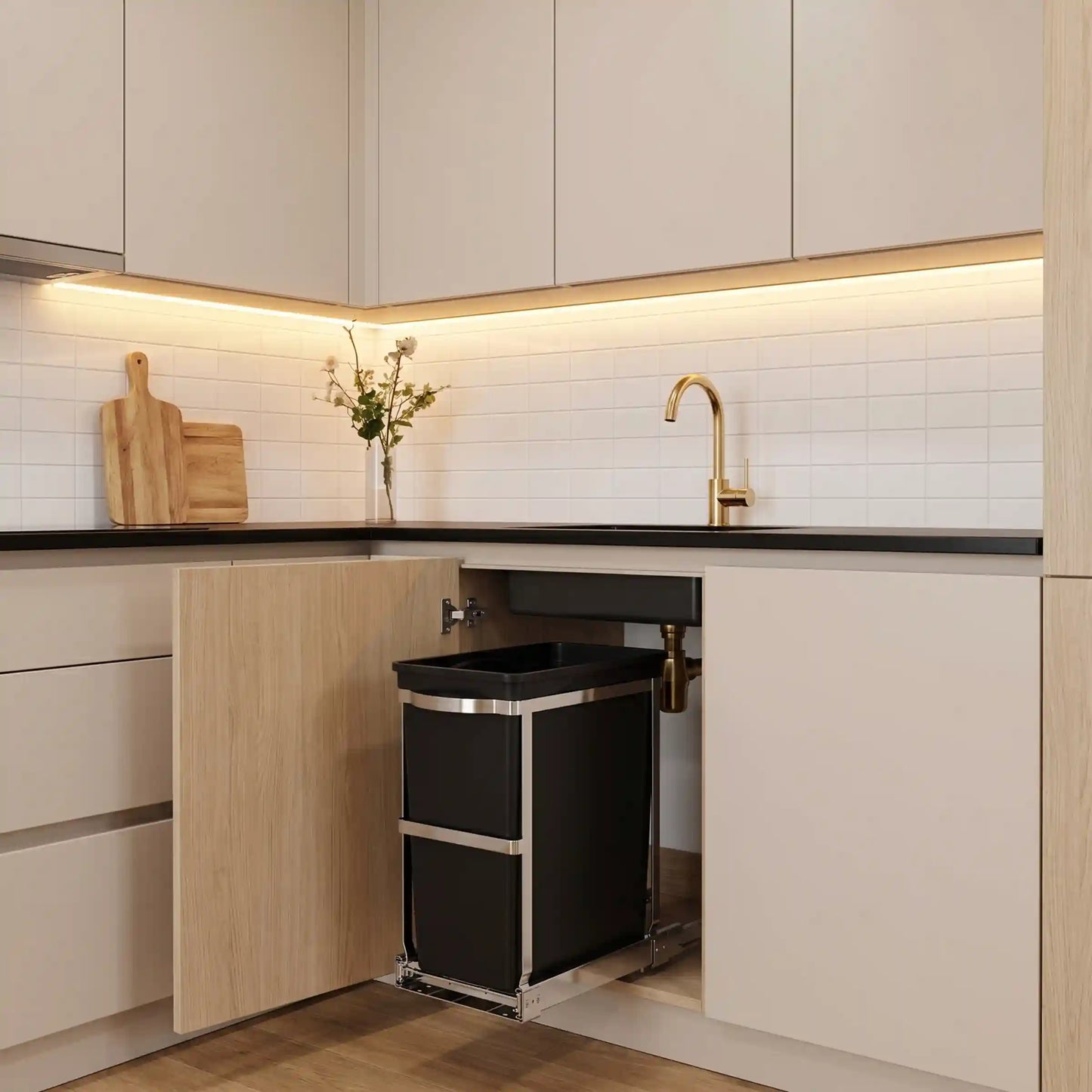 30L Under Counter Pull-Out Can