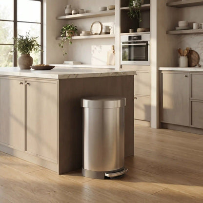 45L Semi-Round Step Can with Liner Rim