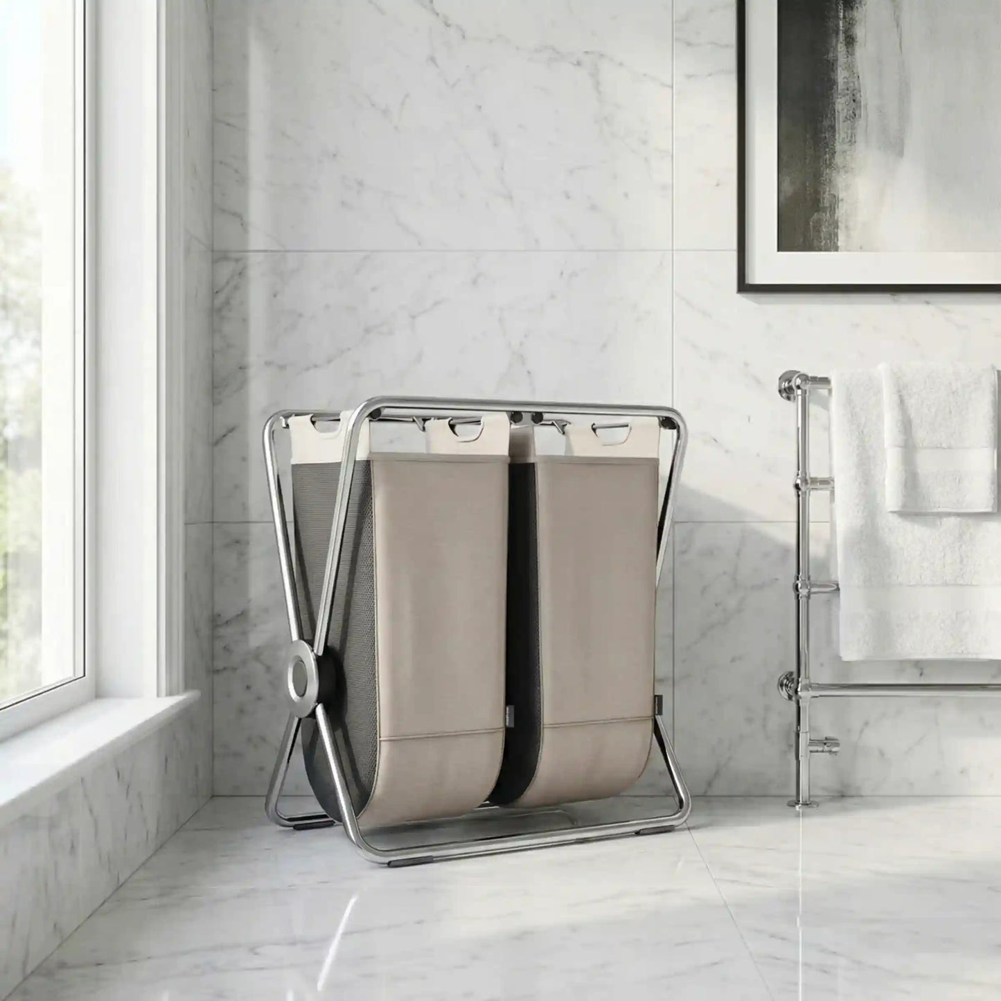 Double X-Frame Hamper