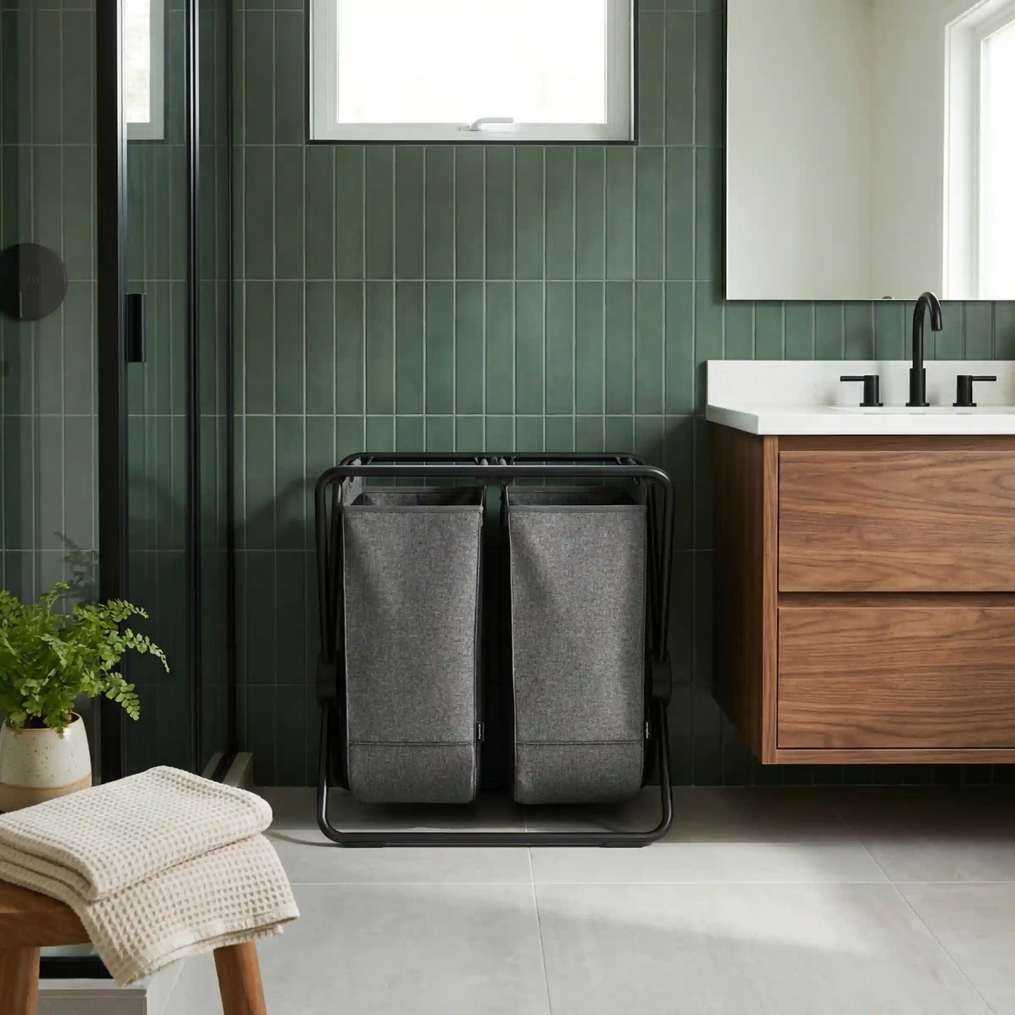 Double X-Frame Hamper