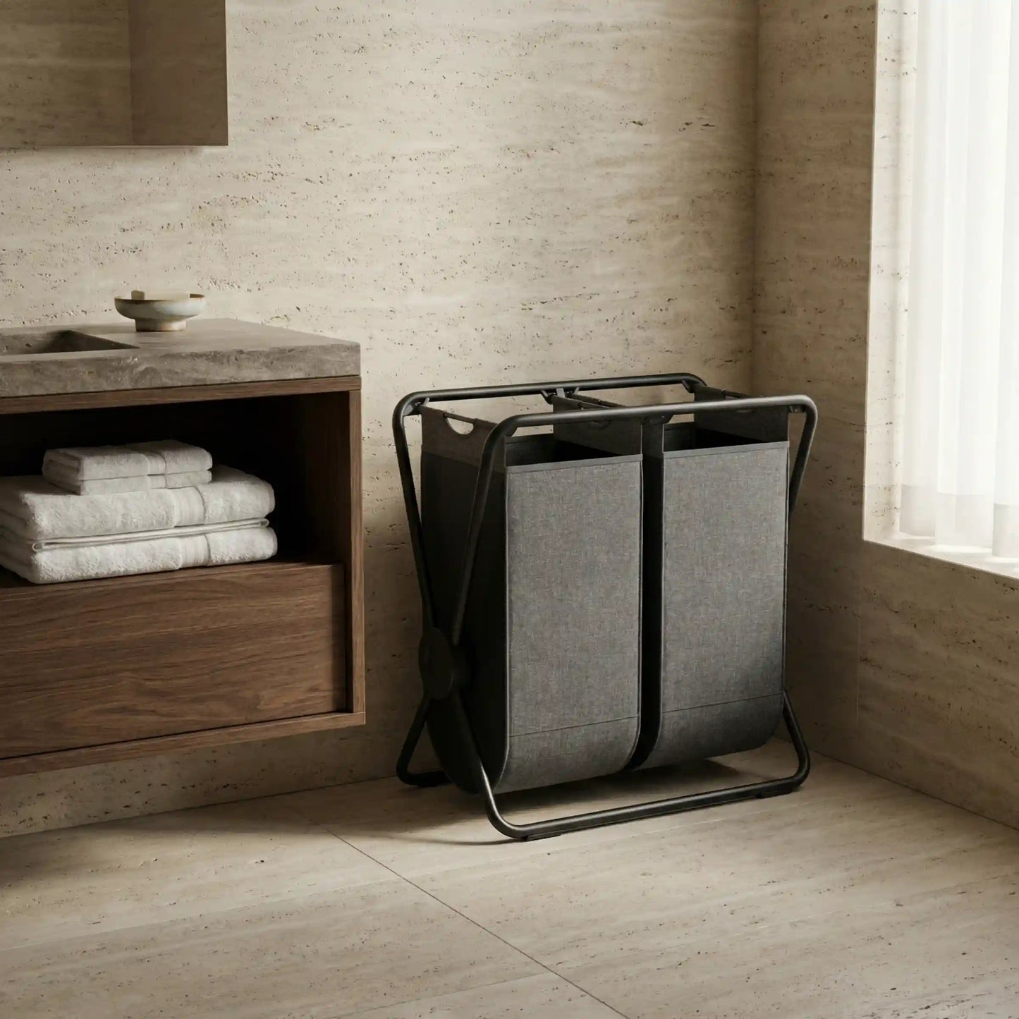 Double X-Frame Hamper