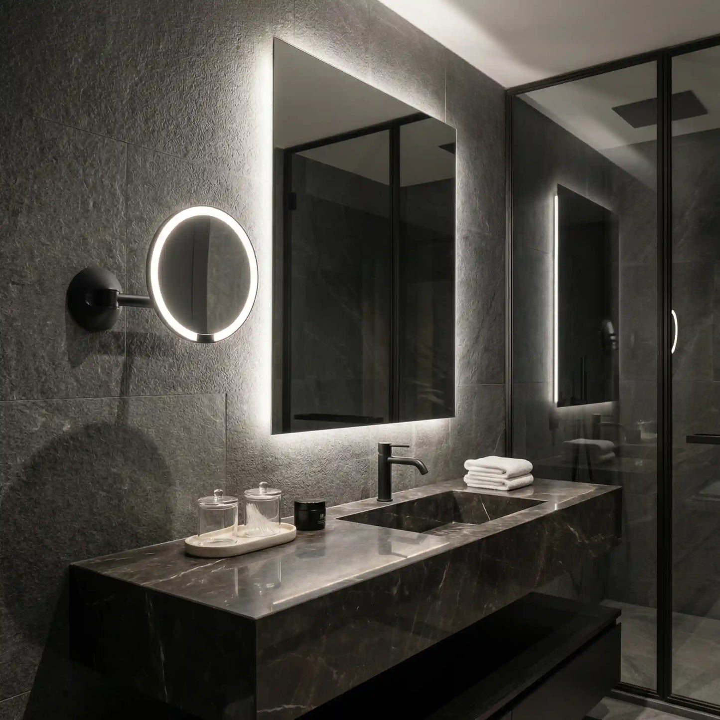 Hard-Wired Wall Mount Sensor Mirror
